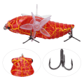 Miniatyrbild 8 av 8: Hard Fish Lure Bionic Cicada Shape fiskebete med roterande snurrar Propeller Diskantkrok 7,5 cmY238-2