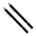 Miniatyrbillede 2 af 8: 2 stk Kapacitiv pen Stylus 2 i 1 ledende plasthoved gennemsigtig sugekop Touchscreen smartphonetilbehør