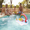 Miniatyrbillede 2 af 5: Oppustelige coasters, pool float kopholder, oppustelig strandpool bøje, oppustelig kopholder, flydende poolbar, oppustelig pool party bakke