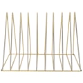 Miniatyrbild 4 av 8: Järntidningshållare Triangulär bok Brevlagring Metall Desktop File Sorter Organizer Guld
