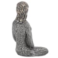Miniatyrbilde 8 av 8: Yoga Pose Statue Syntetisk Harpiks Enkelt Rustikk Meditasjonsfigur for Hjemmedekorasjon Ornament Yoga Studios GaveGrå