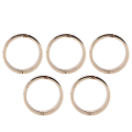 Miniatyrbillede 3 af 8: 5 stk rund karabinhage Holdbar legering papirvarer spænde tilbehør til løs spiral notesbog Ydre diameter 25 mm, indre diameter 20 mm