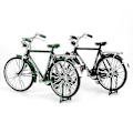 Miniatyrbillede 3 af 5: 1:10 Legering Klassisk Retro Cykel Model Ornament Sort ManStyle