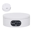 Miniatyrbild 8 av 8: Roterande displaystativ 4,7 tum USB batteridriven stabil tyst automatisk rotation skivstativ för smycken klocka modell