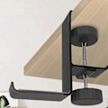 Miniatyrbild 3 av 5: Hörlurshållare i Metall - Universell Hörlurskrok - med Justerbar Klämma