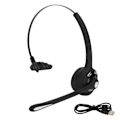Miniatyrbilde 1 av 8: Single Ear Customer Service Headset Bluetooth5.0 Noise Reduction Clear Call Trådløse monohodetelefoner med mikrofon