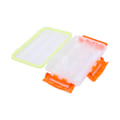 Miniatyrbilde 8 av 8: Fiske Agn Boks Liten Transparent Vanntett Fiskeutstyr Oppbevaringsboks Organizer