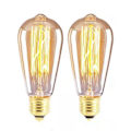 Miniatyrbild 1 av 8: 6 st E27 Retro LED-lampor 40W för matsal vardagsrum sovrum badrum