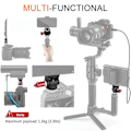 Miniatyrbillede 5 af 5: Mini Monitor Mount Tripod Hoved Cold Shoe Adapter Legering 1/4 Tomme Skrue