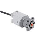 Miniatyrbillede 1 af 4: Tekniske Dele Motorblok Motor L-Motor 88003 kompatibel med Power Functions Elektrisk Samlet Blok Legetøj Pa