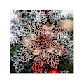 Miniatyrbillede 1 af 5: 10 stk. Store Julestjerne Glitter Træ Blomst Hængende Fest H