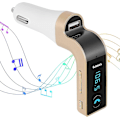 Pikkukuva 1 / 5: G7 Bluetooth-autonäyttö Handsfree FM-lähetin Autonäyttökaiutin Radio Mp3-soitin USB-laturi ja Aux