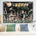 Miniatyrbild 2 av 5: Svamp Gobeläng Måne och Stjärnor Gobeläng Snigel Gobeläng Växt och Löv Gobeläng Rum Väggbonad (130 x 150 cm)