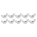 Miniatyrbilde 5 av 8: 10 stk vingemuttere 304 rustfritt stål M6 sommerfuglfestedeler Assorterte sett for maskiner