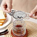 Miniatyrbillede 3 af 4: 1 stk., Te-si, Te-brygger, Te-infusionsenhed med mesh, Premium tefilter, 304 rustfrit stål te-si med mesh og blondekant, Kaffefilter, Te-filter med mesh,