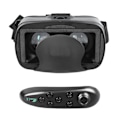 Pikkukuva 2 / 8: Virtuaalitodellisuuslasit säädettävillä hihnoilla, mukaansatempaava silmäsuoja, 3D VR -lasit 3D-pelien ja -elokuvien pelaamiseen