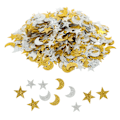 Miniatyrbilde 8 av 8: 2 poser med Flash Moon og Star Confetti håndlaget plaststjerne Moon Confetti enkel sjenerøs fargekonfetti for fest