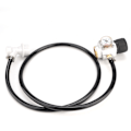 Miniatyrbilde 6 av 8: 0-90PSI CO2 minigassregulator 5/16 tommers gassledningsenhet trykkmåler Kulelås tilbehørssett