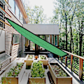Miniatyrbillede 2 af 6: Solskygge Sejl Åndbar Farbic Canopy Markise Shelter Rektangel UV Block Canopy til Patio Baghave Plæne Have Grøn 3x4m / 9.8x13.1ft