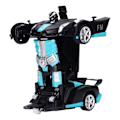 Miniatyrbild 5 av 8: Fjärrstyrd bil 1:18 skala En knapp deformation RC bil Transform robot Födelsedagspresent till barn