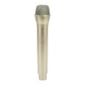 Miniatyrbilde 1 av 8: Realistisk propmikrofon for karaokedansshow. Øv mikrofonpropp for karaokegull Gold