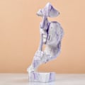 Miniatyrbilde 7 av 8: Tenkerstatue Vivid Shape Kompakt Syntetisk Harpiks Attraktiv Dekorativ Stillhet Er Gylden Figur for Hjem Hvit Lilla