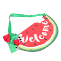 Miniatyrbild 2 av 8: Välkommensskylt Vattenmelon Form Vacker Utsökt Luktfri Dörrdekoration för Heminredning