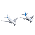 Miniatyrbild 8 av 8: 2 st flygplansmodell simuleringslegering modell leksaksset bärbar dra tillbaka flygplansmodell leksaksdekoration