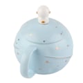 Miniatyrbillede 7 af 8: 400 ml sød astronaut krus ergonomisk håndtag keramisk kop med låg ske til kaffe te mælk lyseblå