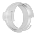 Miniatyrbillede 3 af 8: 54mm doseringstragt roterbar kaffedoseringsring udskiftning sølvtragt tilbehør til hjem kaffebar kontor
