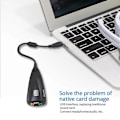 Miniatyrbillede 5 af 5: Eksternt USB-lydkort til øjeblikkelig lydafspilning USB til 3,5 mm adapter