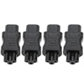 Miniatyrbild 4 av 8: IEC320 C8 till IEC320 C5 Converter 10A 250V 2.5A 250V Power Adapter för Laptop Power UPS Server 4st