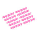 Miniatyrbillede 5 af 8: 10 stk. Bindekamme ABS 6 Huller Binderinge til Lærer Studerende Dokument Notebook Fremstilling Pink