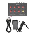 7-bånds lyd-equalizer RCA-indgang og -udgang 3,5 mm interface to-kanals digital equalizer til biler 100-240V stik