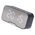 Miniatyrbild 8 av 8: Spegelsalarmklocka Bluetooth-högtalare Uppladdningsbar digital väckarklocka Bluetooth-högtalare 7 dagars batteritid Avloppsljudkvalitet