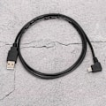 Miniatyrbild 5 av 8: C0402 1M rätvinklad Micro USB till USB anslutningskabel för laddning av dataöverföring