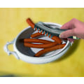 Miniatyrbillede 4 af 5: Rustfrit Stål Spaghetti Tænger Pasta Serveringsværktøj Sæt af 3 Kam Design 1,0 mm