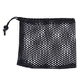 Svart Nylon Mesh Dragsko Väska Golfbollar Hållare Förvaringsväska (M)