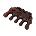 Miniatyrbilde 8 av 8: Meridians Comb Static Free 5 Teeth Head Hodehodebunn Kompositt Tre Massasje Kam for kvinner Menn