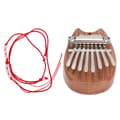 8 Toner Kalimba Mini Tum Piano Barnpresent Utomhus Fritidsinstrument Kattöronform