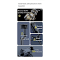 Miniatyrbilde 2 av 5: Anti-Shake Telefon Gimbal Stabilisator Bluetooth Selfie Stick Stabilisator