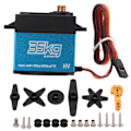 Pikkukuva 1 / 8: 35kg:n ydinmoottorinen servomoottori 1/8 1/10 1/12 kauko-ohjattavaan autoon, metallivaihteinen digitaalinen servomoottori