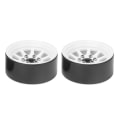 Miniatyrbilde 2 av 8: 2 stk legerings beadlock hjulfelger tilbehør Passer til TRAXXAS TRX-4 1/10 RC Crawler CarWhite