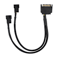 Pikkukuva 7 / 8: SATA 15Pin - 2*4Pin jäähdytystuulettimen power 2-tie muunnin 22AWG-kaapeli