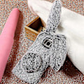 Miniatyrbillede 5 af 5: Bunny Design Rhinestone Plysset TPU Telefon Cover til Samsung Galaxy S8 Zekai Grå Style C Samsung Galaxy S8