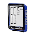 Miniatyrbillede 1 af 5: Vandtæt cykelcomputer med LCD digitalt display, cykelkilometertæller, speedometer, cykelkablet stopur, cykeltilbehør (blå)