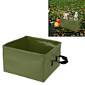 Miniatyrbild 5 av 8: Hopfällbar diskbänk läckagesäker bärbar hopfällbar campinghink för resor vandring 13L OD Grön 13L