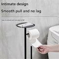 Miniatyrbillede 4 af 5: Sort Toiletpapirholder med Hylde