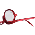 Miniatyrbilde 6 av 8: Forstørr øyesminkebriller Enkeltglass roterende briller Kvinnersminke Essential Tool #2