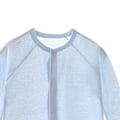 Miniatyrbilde 8 av 8: Baby Jumpsuit Tynn Pustende Myk Bomull Knapplukking Spedbarns Nattøy for Sommer Lyseblå 90cm